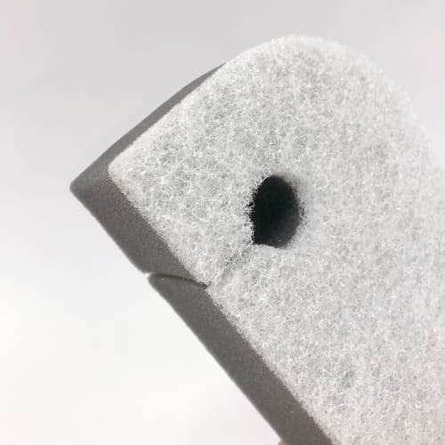 Towa Sangyo Ag Antibacterial Bath Sponges, Suppress Bacteria Growth, Made in Japan, Gray, Approx. 7.6 x 4.5 x 15.8 cm, Set of 5