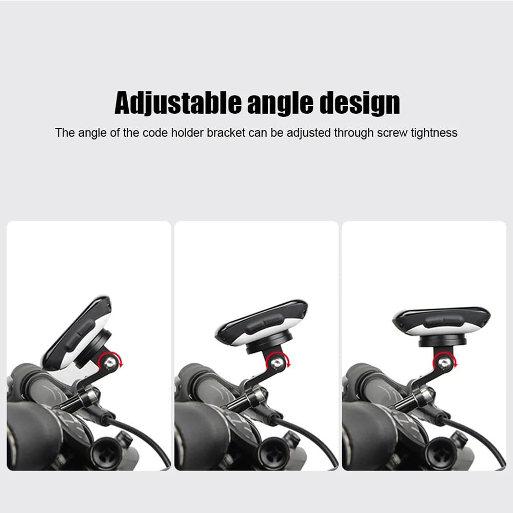 ZLiT Erweiterte Fahrradcomputer-Kombihalterung für Lenker für Fahrrad-GPS-Computerhalterung Vorne (Schwarz)