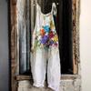 2025 Summer Retro Print Wide-Leg Women's Jumpsuit