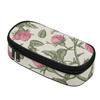 Pen Case Structured Wear Resistant Polyester Secure Zipper with Mesh Pocket Removable Divider and Pen Slots for Teens and Students