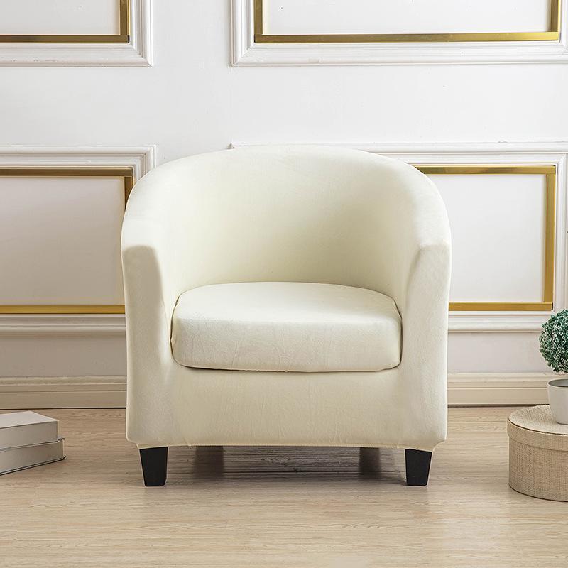 

Утолщенный плюшевый чехол на одиночный диван, чехол для клубного кресла, всеохватывающий защитный чехол, полукруглый чехол для дивана-кресла в виде ванны plush semicircle single seat [2-piece set] молочный белый