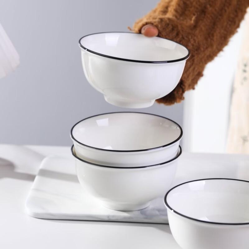 Jingdezhen Nordic Underglaze Ceramic Rice Bowl Set