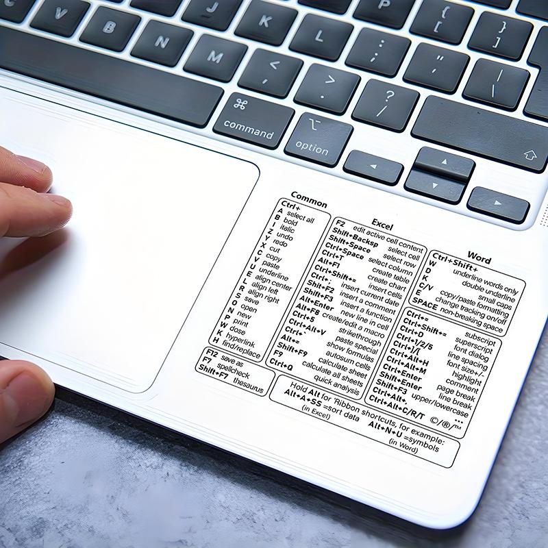 1PC Office Software Memory Waterproof Learn Self-adhesive General Shortcut Keys Assistance Laptops Fast Improve Efficiency