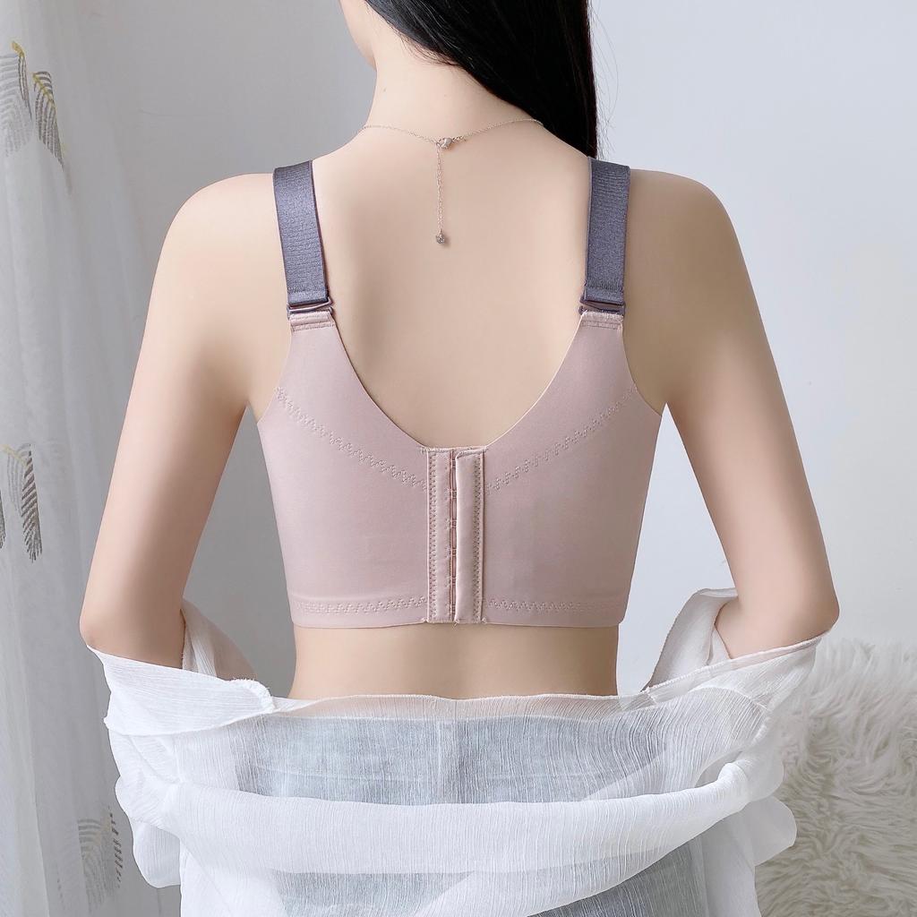 Underwear Women's Summer Thin Women's Bra No Steel Hoop Collar Bra Collection Accessory Breasts Anti Sagging Large Size Bra