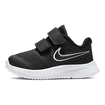 Star Runner 2 TDV Czarne Buty Dziecięce Biało-Czarne-Volt AT1803-001