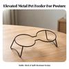 Elevated Bowl Stand Minimalist Iron Easy to Clean for Kitchen