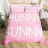 Happy Easter Bedding Set Cartoon Rabbit Egg Duvet Cover Full Kids Pink Purple Cute Bunny Comforter Cover Cute Animal Quilt Cover