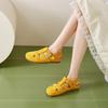 Retro Woven Sandals Women's Summer New Flat Bottom Versatile Beach Bag Head Sandals Women's Shoes Tide