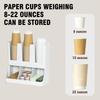 Plastic Paper Cup Storage Rack Wall Mounted Paper Cup Dispenser Straw Organizer  Office