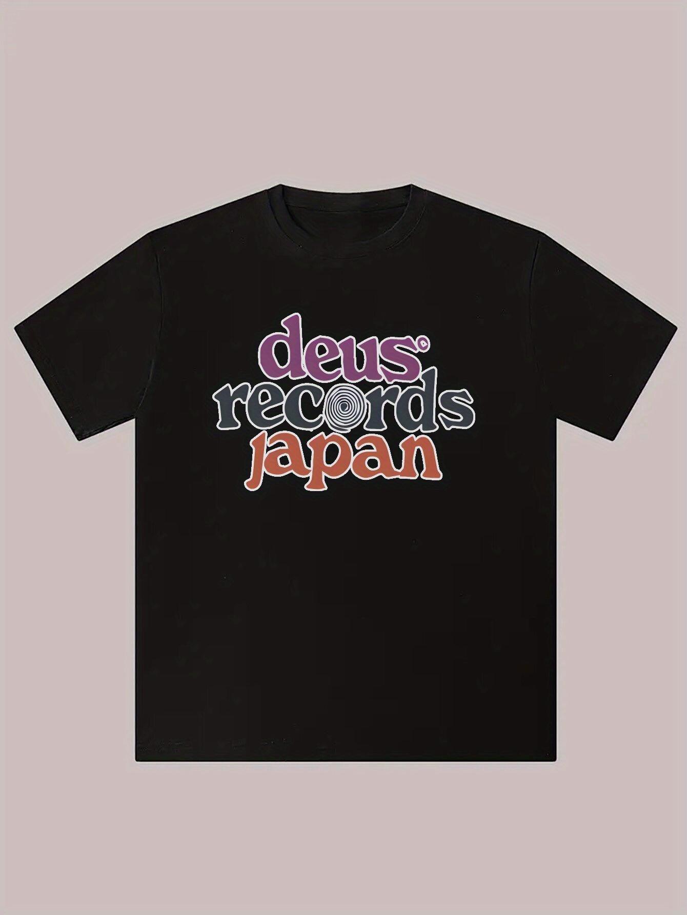 Casual Polyester T-shirt | Summer Round Neck Tee with Bold Lettering & Sun Graphic | Breathable S