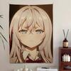 Alya Sometimes Hides Her Printed Tapestry Cute Poster Wall Hanging Art Decoration Aesthetic Background Cloth Birthday Gift