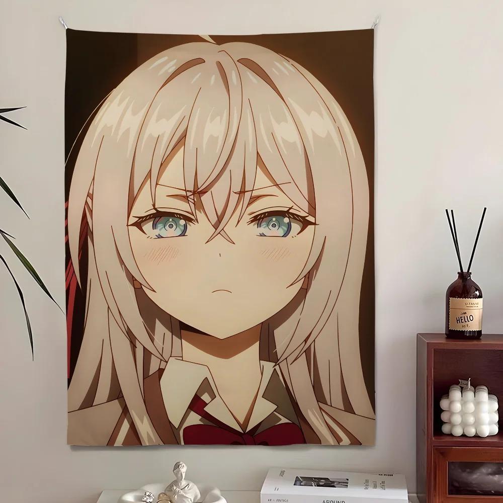 Alya Sometimes Hides Her Printed Tapestry Cute Poster Wall Hanging Art Decoration Aesthetic Background Cloth Birthday Gift