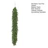 Artificial Norfolk Pine Garlands Real Touch Faux Pine Greenery Garland for Christmas Holiday Table Fireplace Window Indoor Outdoor Decor
