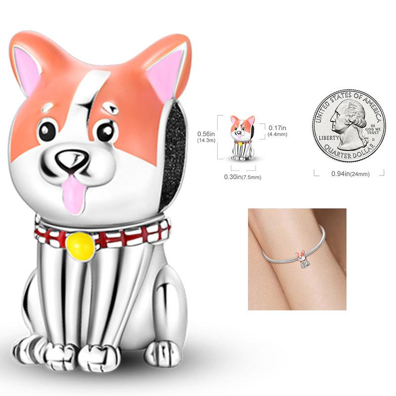 Copper Charms Penguin Unicorn Carousel Pendants Fit Original Pan Bracelet Beads Diy For Jewelry Making