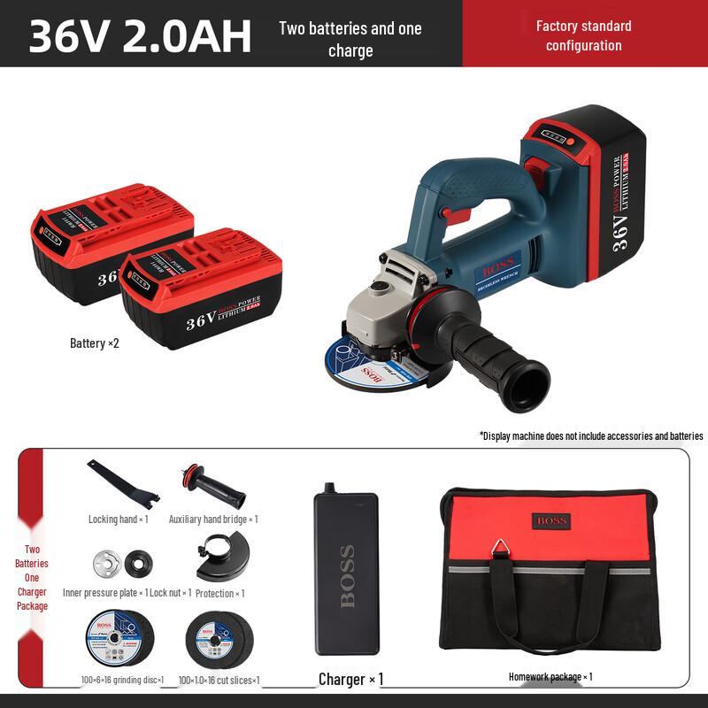 BOSS BS-7203(m10) Cordless Angle Grinder and Polisher CN plug (adapter included)