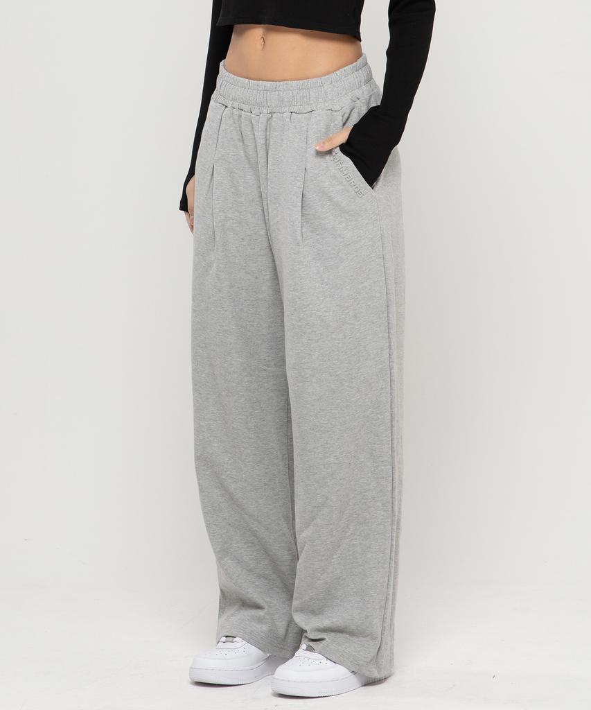 CHAMBROS Point Logo Pintuck Wide Sweatpants [6 Colors] (Type B)