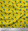 Soimoi Japan Crepe Satin Fabric Waves,Whale & Dolphin Ocean Decor Fabric Printed metre 42 Inch