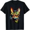 Bengal Katze Liebhaber Pop Art Bunte Bengal Katze T-Shirt