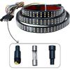 60" Truck Tailgate Light Bar - 432 LED Triple Row Strip With Red Brake/White Reverse/Yellow Turn Signals, Sequential & Strobe Effects, Waterproof