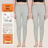 Women's Quilted 280G Pure Cotton Warm Trousers - Antibacterial Base Layer for Autumn & Winter
