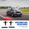 2er Set Automobil Frontklappe Motorhaube Unterer Verriegelungsverschluss & Entriegelungsgriff Set Für Smart ForTwo 451 2013-2014