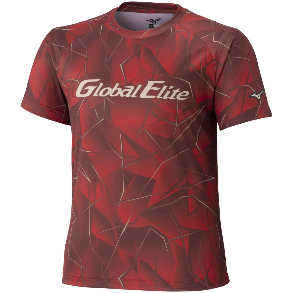 MIZUNO Global Elite Graphic 12JADT68 160 Size Red (Mizuno) Baseball/Softball T-Shirt