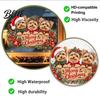 DIY Festive Displays Yorkshire Terrier Christmas Window Clings Yorkie Static Glass Sticker for Holiday Decorations Decorations Removable PVC