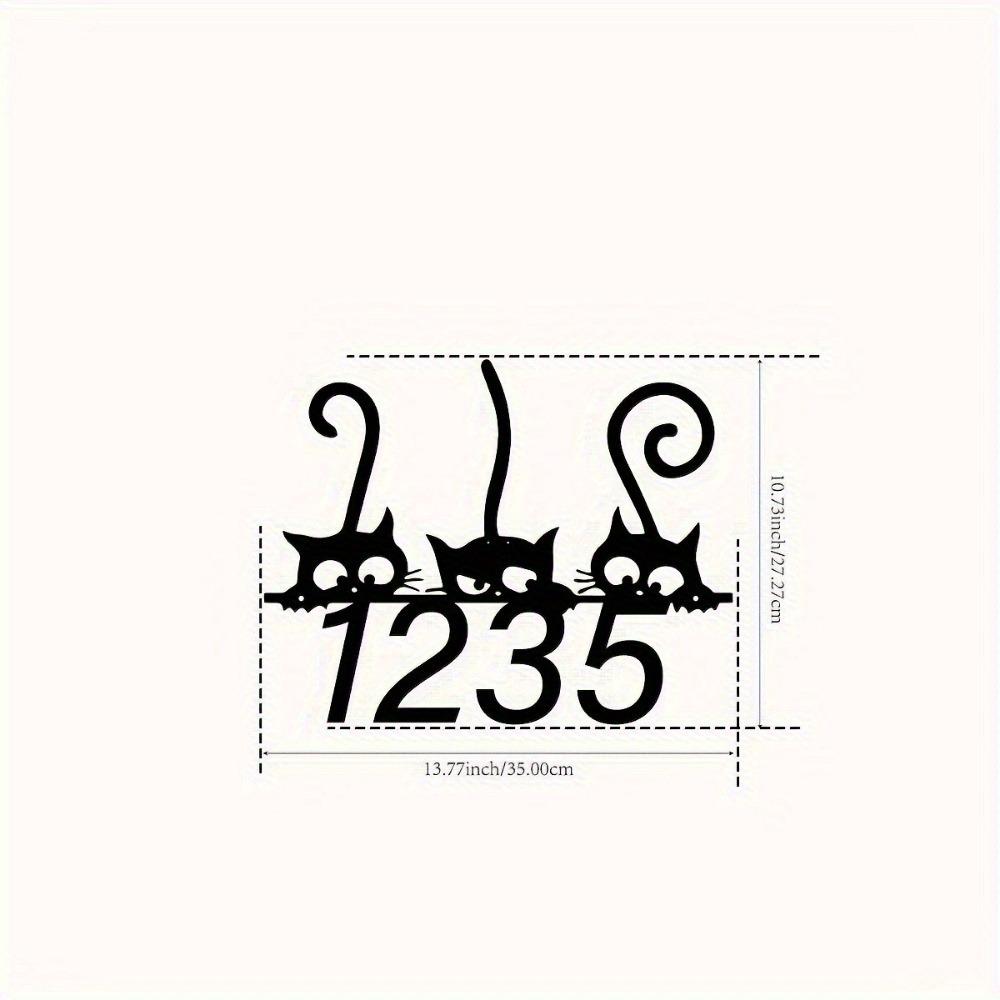 Custom Metal Address Number Sign Housewarming Wall Art Home Entrance Decor TYDZ003911