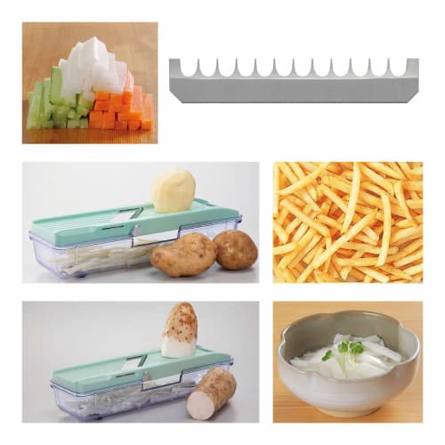 [.co.jp Exclusive] Benriner All-Purpose Vegetable Cooker Deluxe Set, Light Green, 11-DX-G