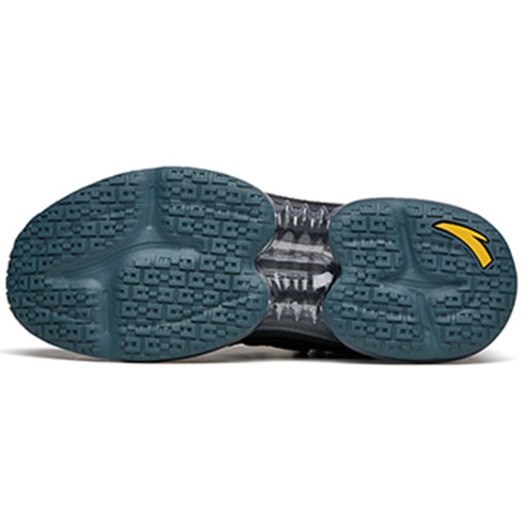 Anta Full Palm Air Cushion Sports Shock Absorption Lightweight Wear-Resistant Non-Slip Low-Top Running Shoes Men sneaker Black 912145501-4