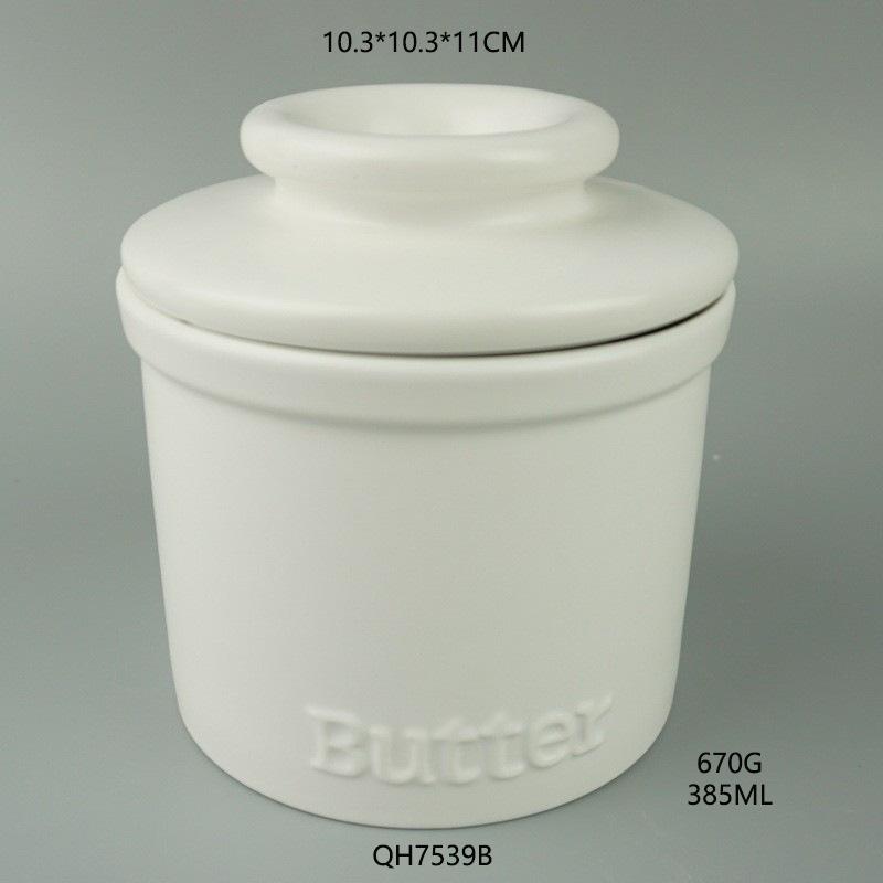 Strictly Selected Black and White Ceramic Butter Tank, Cheese Dish with Lid, Kitchen Cheese Storage Tank, Storage Tank, Butter Box Set