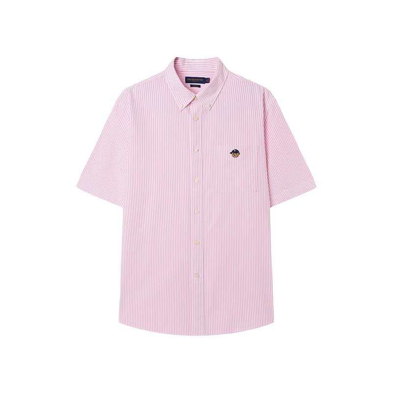 Teenie Weenie Men s Striped Oxford Short Sleeve Shirt L