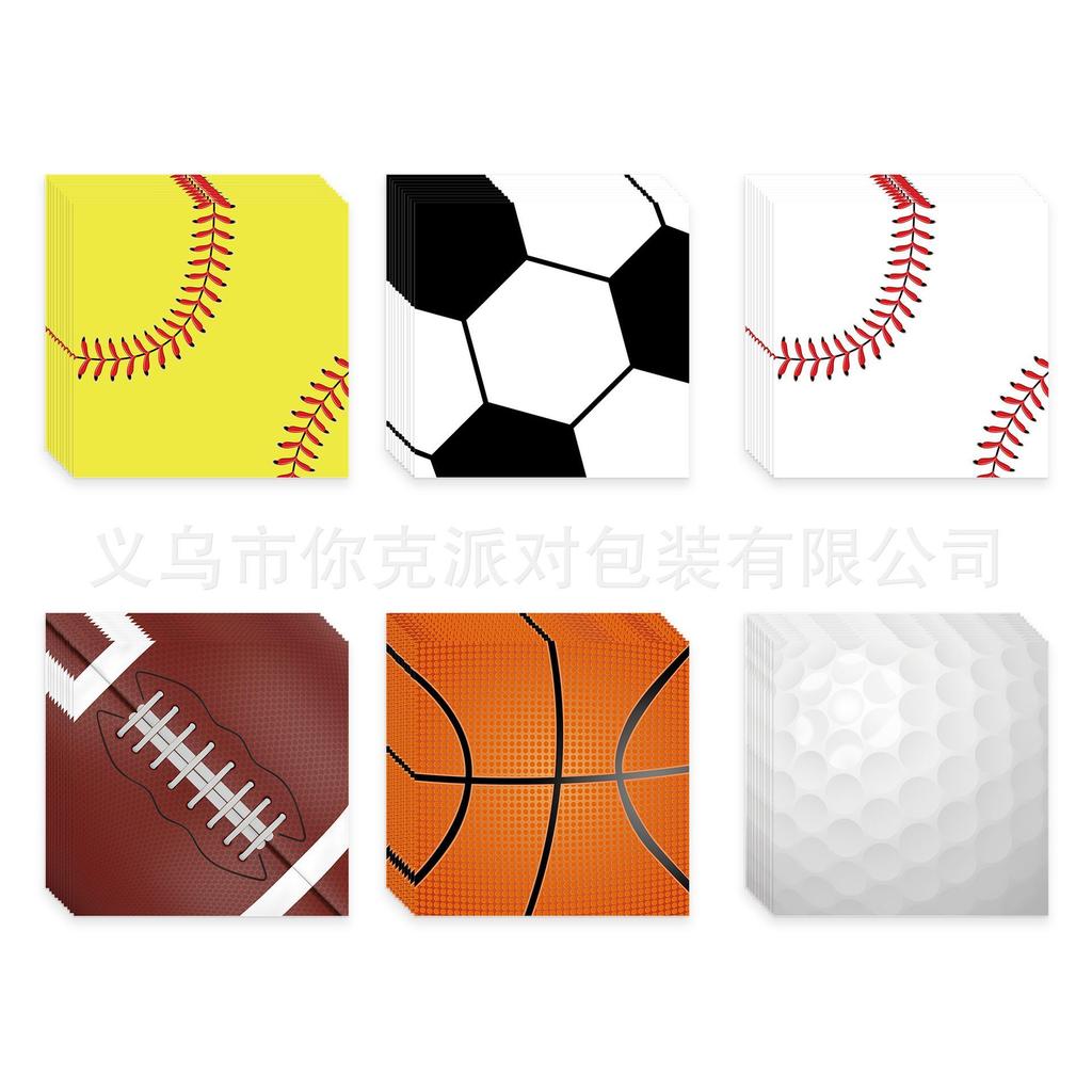 Themen-Treffen, Studentenaktivitäten, Oliven-Baseball, Fußball, Basketball-Party, Pappteller und Pappbecher, Themen-Atmosphäre, Szenen-Gestaltung