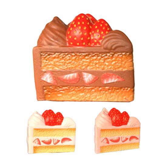 Strawberry Cake Squeeze Toy Soft Slow Rebound Simulated Food Toy Portable Stress Relief Pinch And Squeeze Relaxation Toy