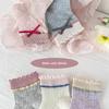 5/10 Pairs Bows Lace Socks Kids Girls Lovely Trendy Cotton Solid Koren-style Anti-pilling Sweet Princess Socks for Child Girls