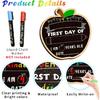 First & Last Day of School Chalkboard Sign - Double-Sided Back to School Board Sign for Kids Reble 1st Day of Preschool Pre-K Kindergarten Gifts for