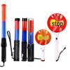 LED Traffic Warning Baton - Handheld Flashing Safety Stick for Night Visibility
