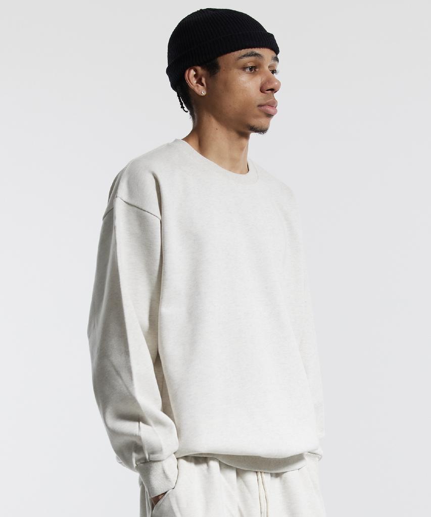 CREAM SODA LAB Blank All Season Sweatshirt Oatmeal