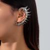Keel Female Alloy Spine Earrings With Electroplating Punk Style No Piercing