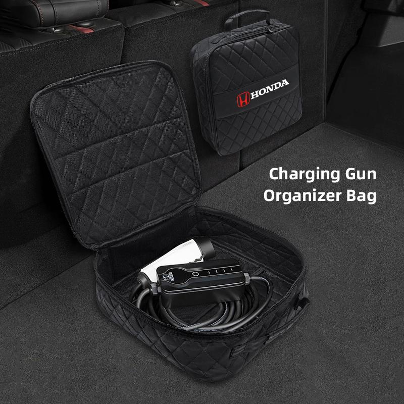 Car Leather Storage Bag High-capacity Auto Trunk Handbag For Honda Civic Accord Fit Jazz Pilot CRV Odyssey Passport City Shuttle ZP8