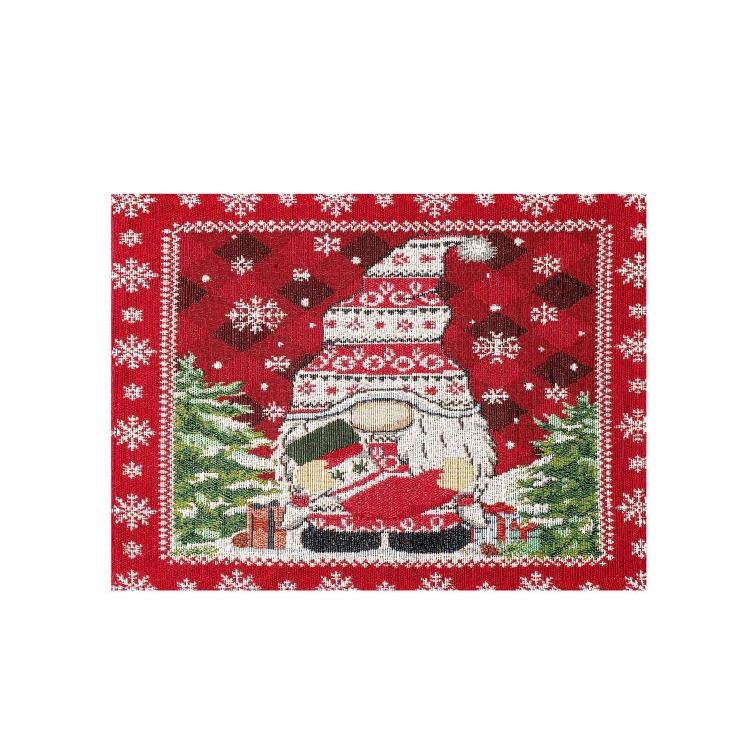 Xmas Style Vintage Washable Table Mats Place Mat Table Pad Fabric Material