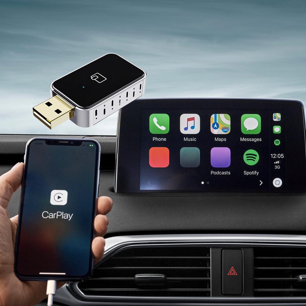 Wireless CarPlay Android Auto Adapter BT WiFi 2 In 1 AI Box USB Plug and Play for Wired CarPlay Android Auto Cars
