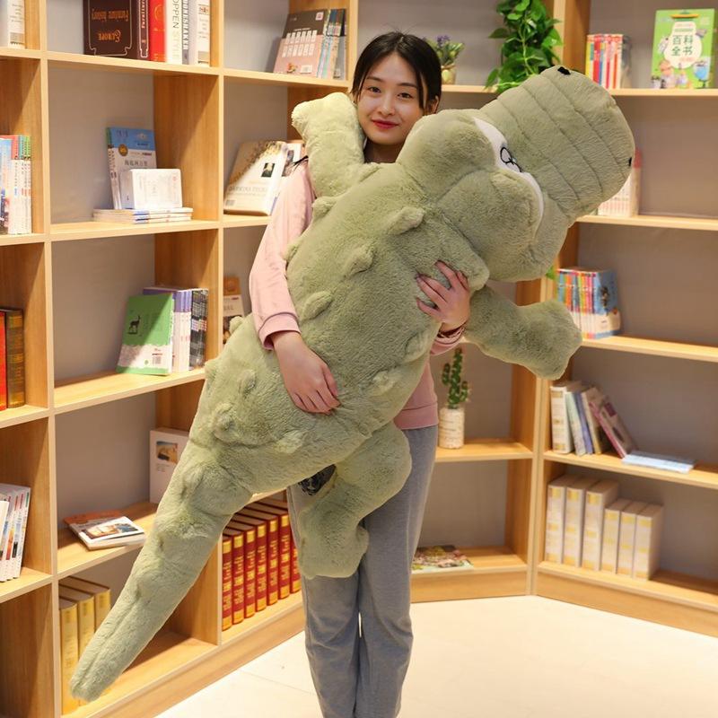 60-120cm Alligator Plush Toys Lifelike Stuffed Animal Soft Plush Crocodile Piushion Filled Pillow Cushion For Girl Kids Gift