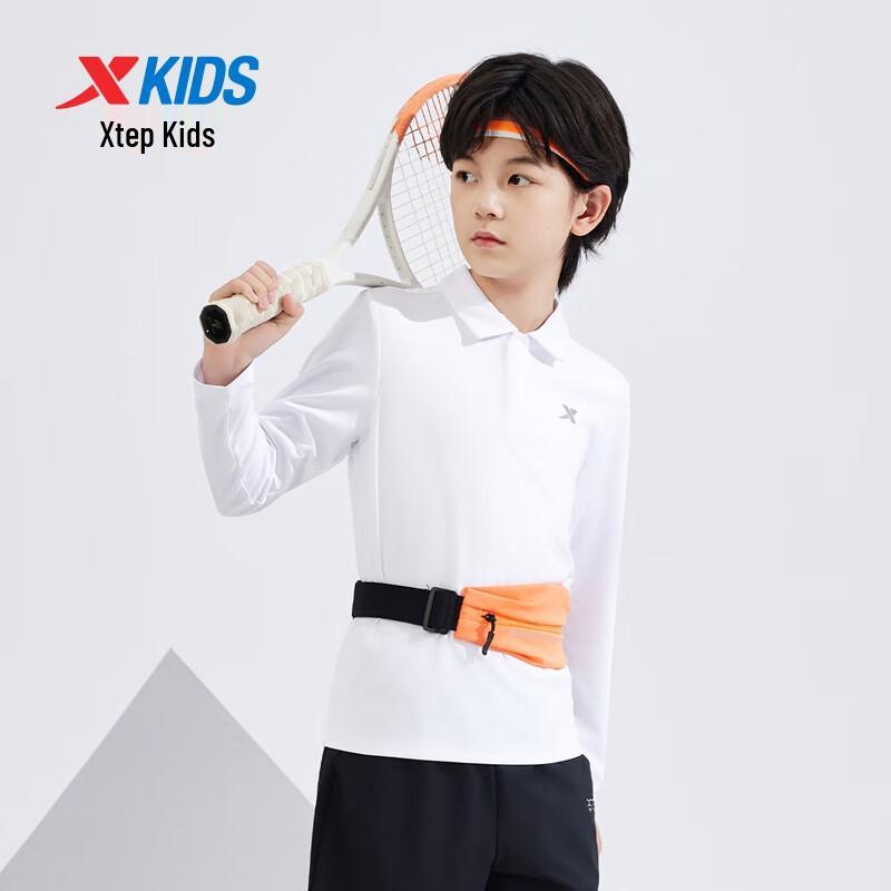 

XTEP Kids Unisex Quick-Dry Polo Long Sleeve T-Shirt 120