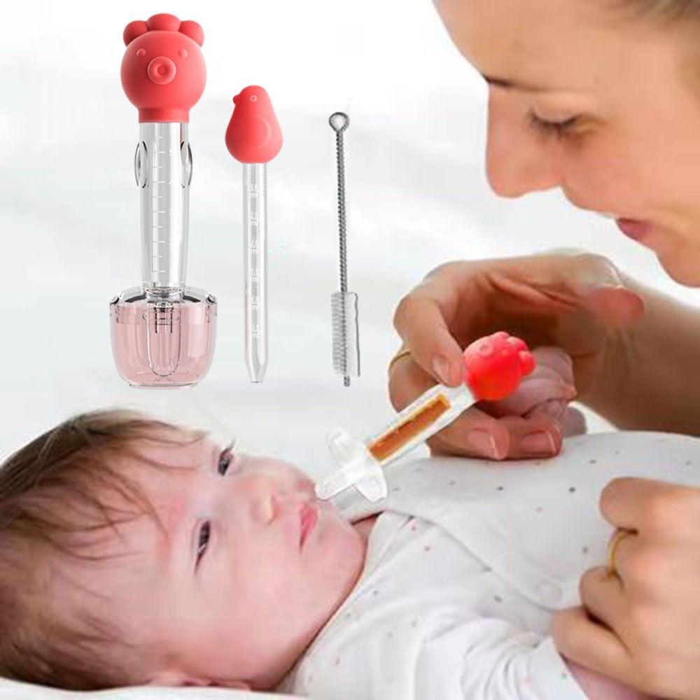 Safety Newborn Baby Dropper Cartoon Shape Baby Liquid Feeder Toddler Baby Pill Dispenser Toddler