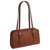 Coach Swing Zip 25 Logo Leather Shoulder Bag Women Shoulder Bag Brown CM565-B4L4A