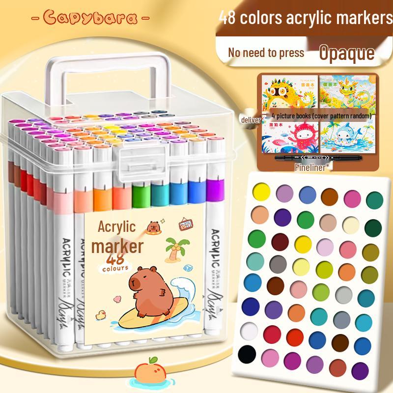 Acrylmarker & Waschbare Buntstifte für Kinder - Kunstbedarf für Grundschule & Kindergarten