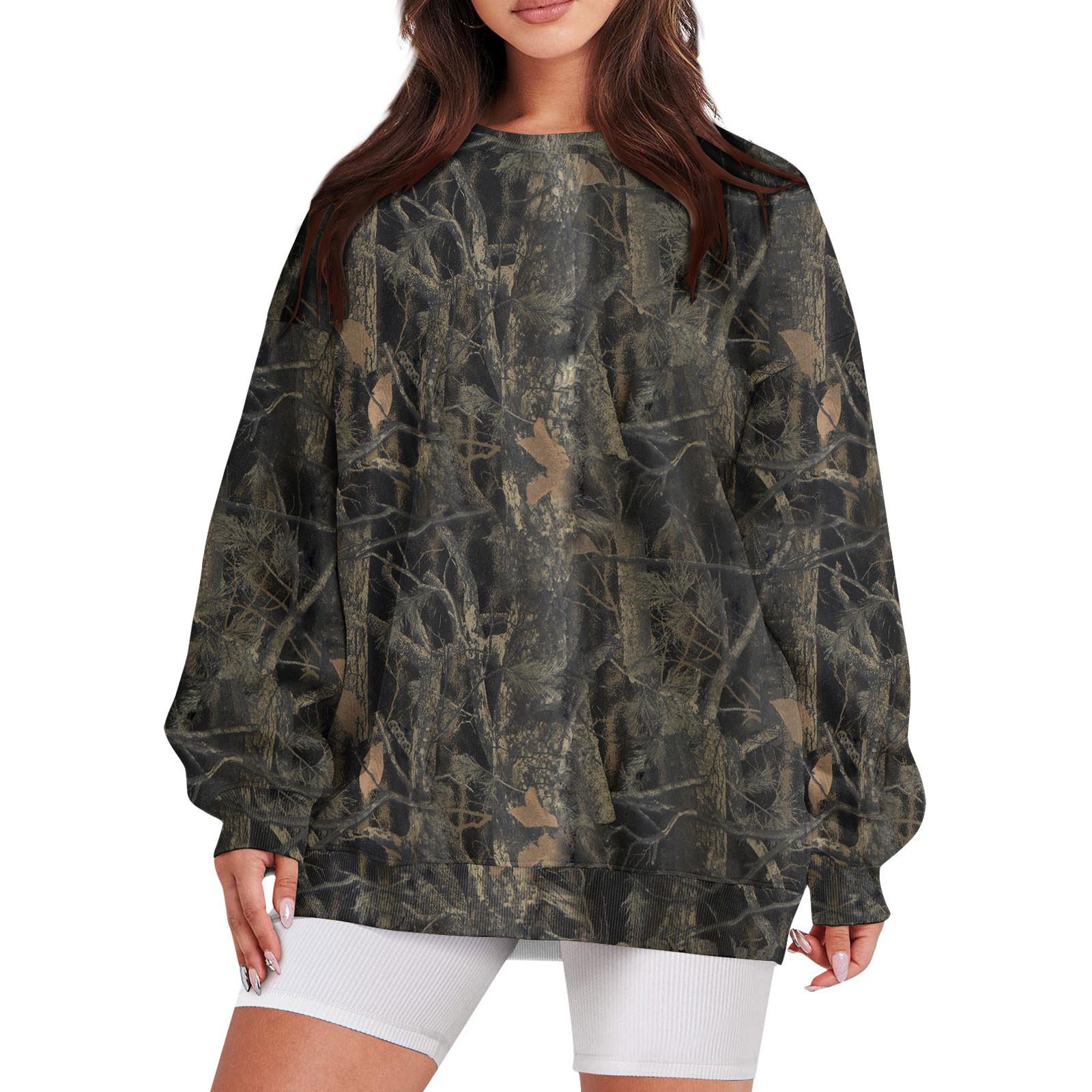 

Женская повседневная модная винтажная толстовка с длинным рукавом и круглым вырезом с принтом, многослойный пуловер, топ M чёрный