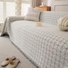 Solid Color Chenille Sofa Cover Modern Minimalist Full Coverage Slipcover Blanket