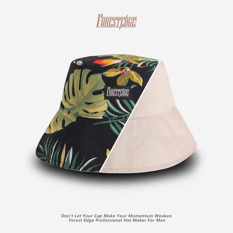 Mens Wide Brim UV Protection Bucket Hat Cotton Breathable Sun Outdoor Travel
